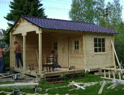 Строительство дома на дачном участке